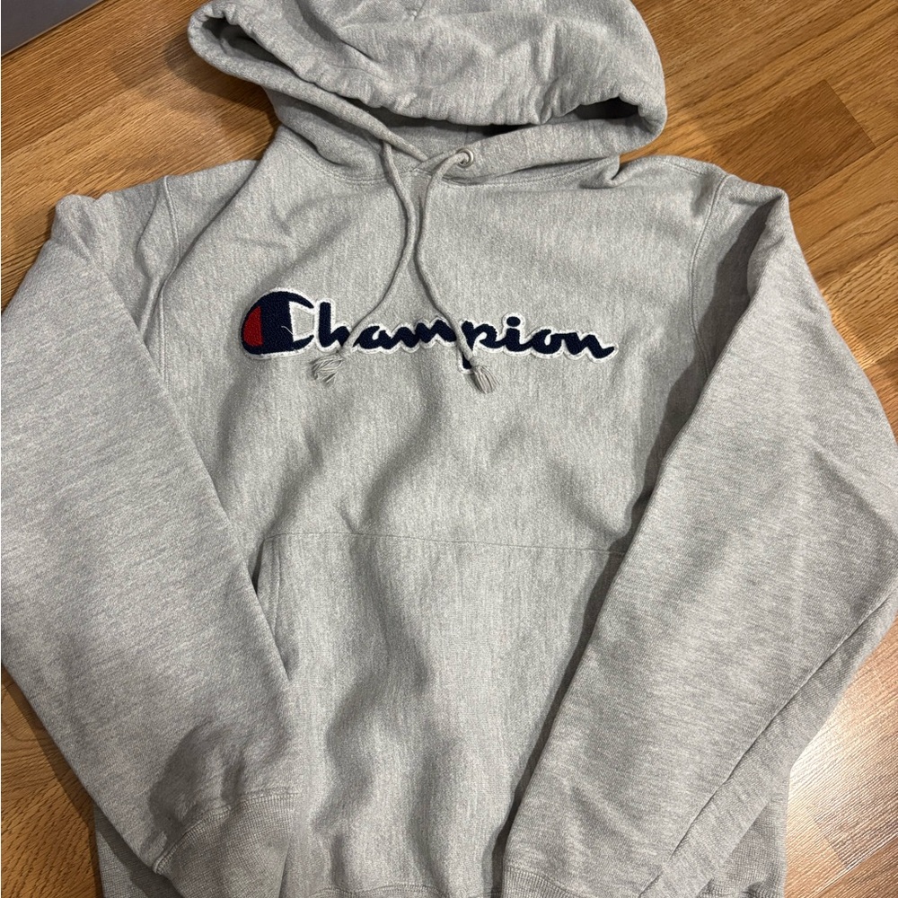 Champion Light Gray Pullover Hoodie